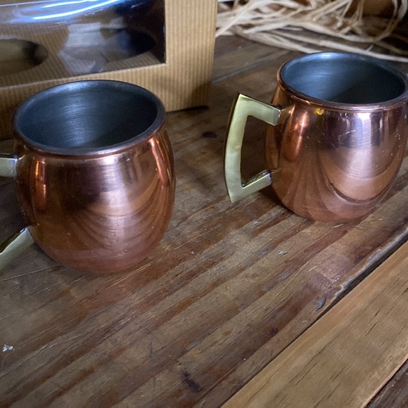 Pottery Barn Dining Pottery Barn Copper Mini Moscow Mule Shot Glass Set Of 4 Poshmark